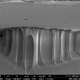Fibers forming in debonding tape.